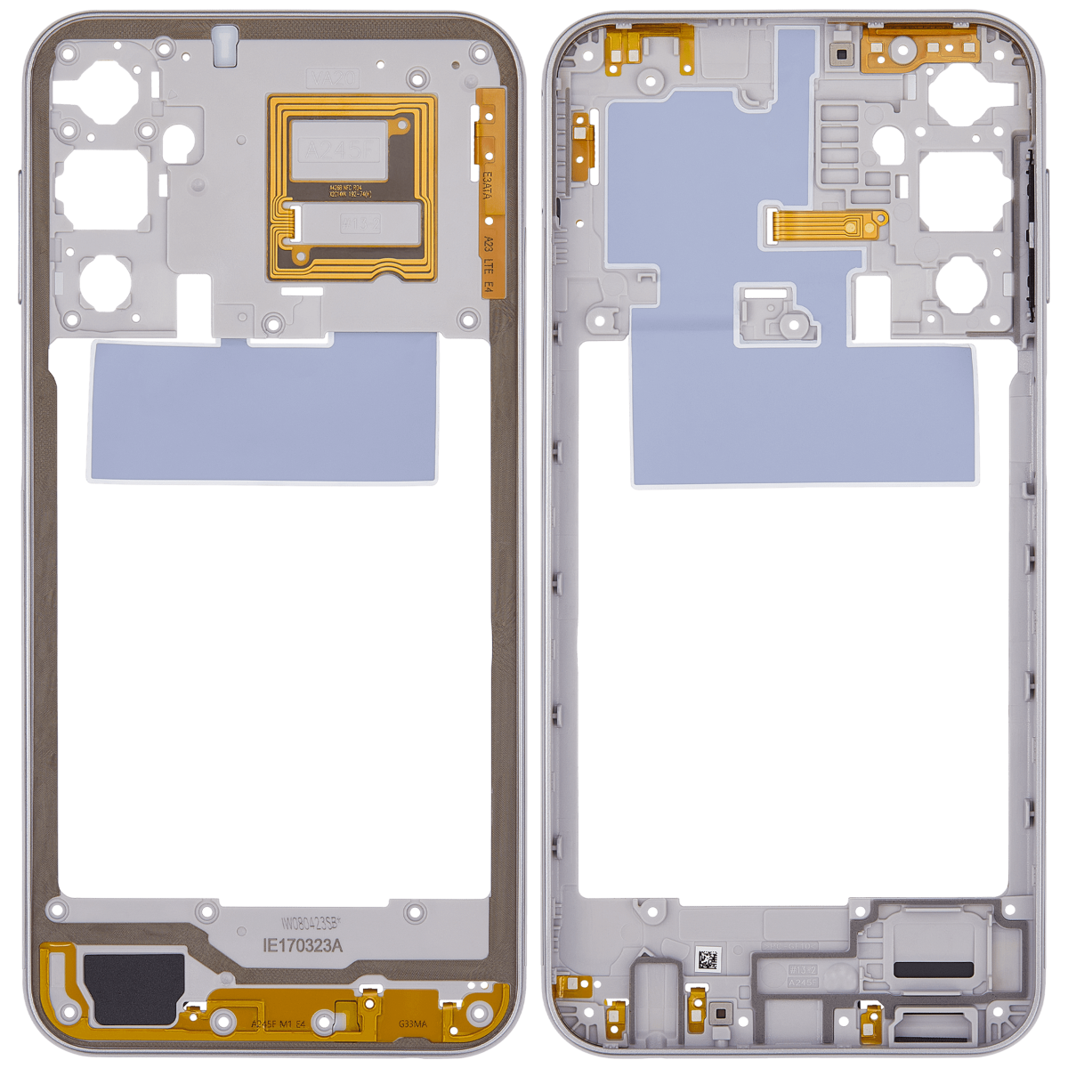 Samsung Galaxy A24 4G İle Uyumlu  Orta Çerçeve Kasası (A245 2023) (Mavi degrade) - Görsel 2