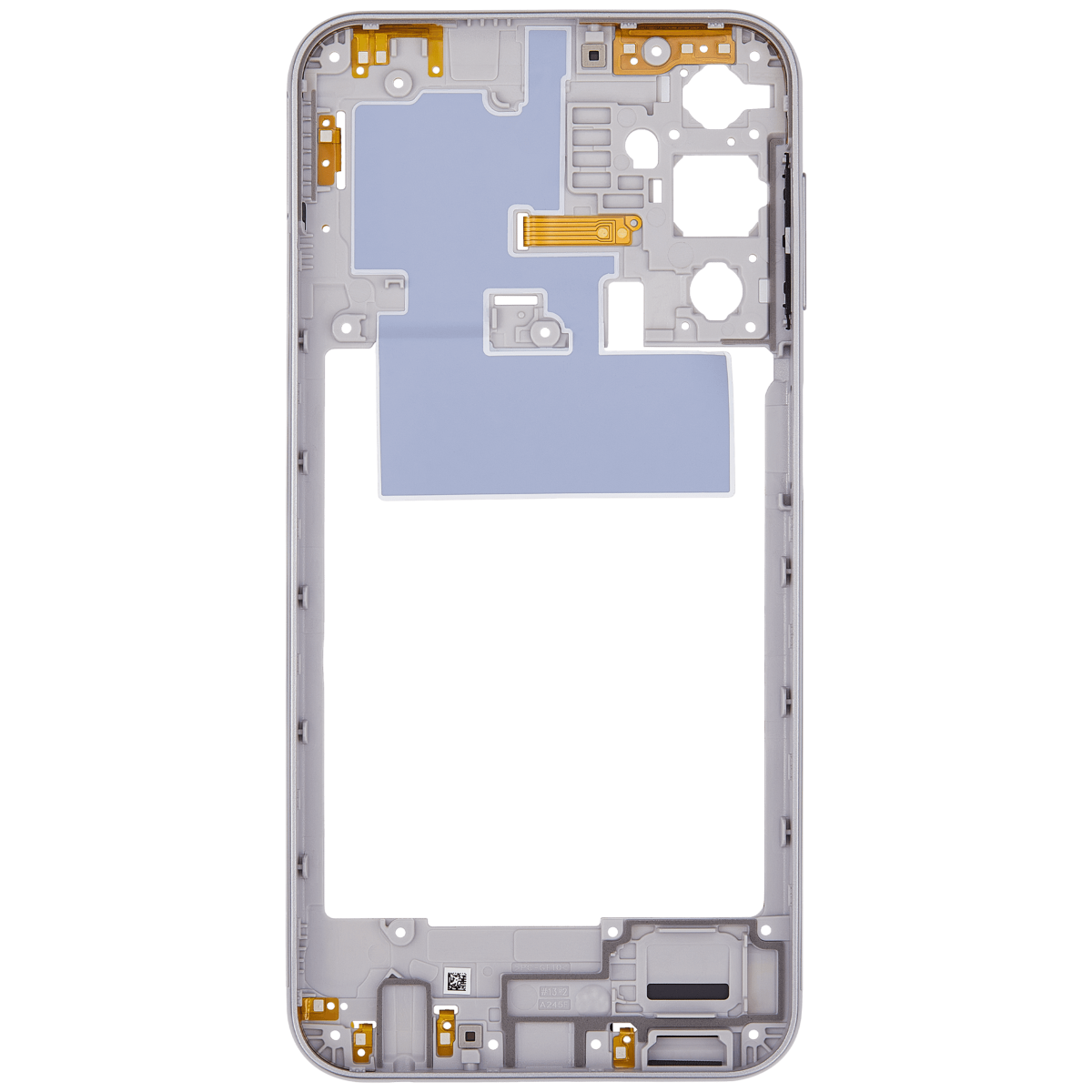 Samsung Galaxy A24 4G İle Uyumlu  Orta Çerçeve Kasası (A245 2023) (Mavi degrade) - Görsel 4