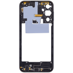 Samsung Galaxy A24 4G İle Uyumlu  Orta Çerçeve Kasası (A245 2023) (Siyah) - Görsel 5