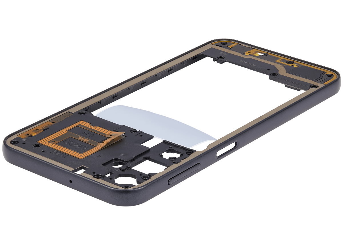 Samsung Galaxy A24 4G İle Uyumlu  Orta Çerçeve Kasası (A245 2023) (Siyah) - Görsel 6