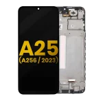 Samsung Galaxy A25 5G İle Uyumlu İçin Çerçeveli ekran (A256 2023) Orijinal (Tüm Renkler)  Orijinal Ekranı