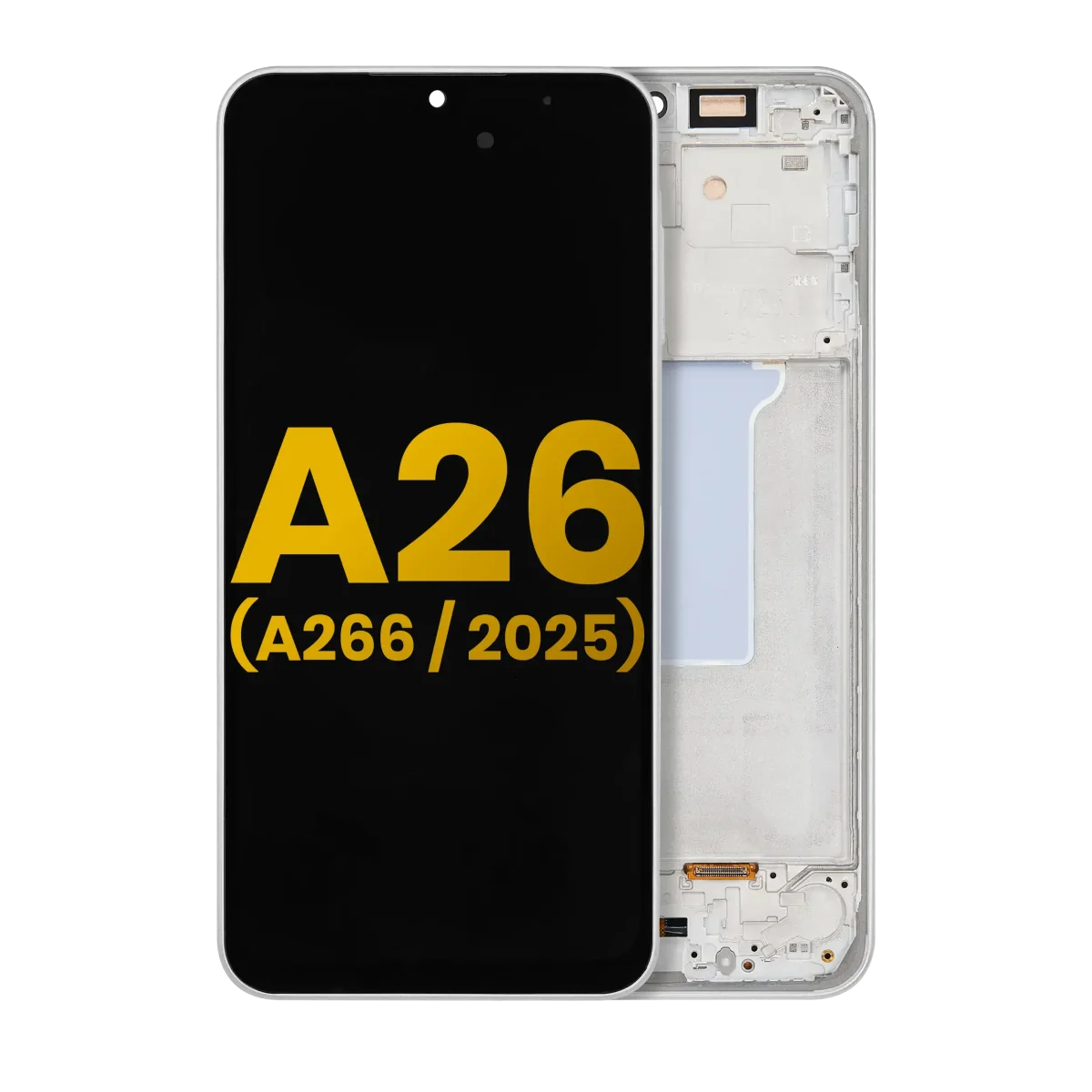 Samsung Galaxy A26 5G İle Uyumlu İçin Çerçeveli ekran (A266 2025) Orijinal (Beyaz)  Orijinal Ekranı