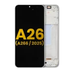 Samsung Galaxy A26 5G İle Uyumlu İçin Çerçeveli ekran (A266 2025) Orijinal (Beyaz)  Orijinal Ekranı