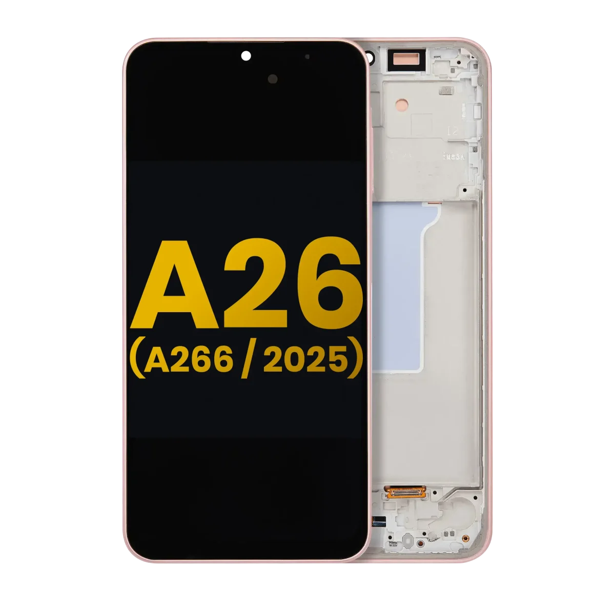 Samsung Galaxy A26 5G İle Uyumlu İçin Çerçeveli ekran (A266 2025) Orijinal (Şeftali Pembesi)  Orijinal Ekranı