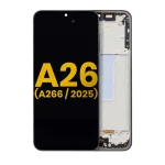 Samsung Galaxy A26 5G İle Uyumlu İçin Çerçeveli ekran (A266 2025) Orijinal (Siyah)  Orijinal Ekranı