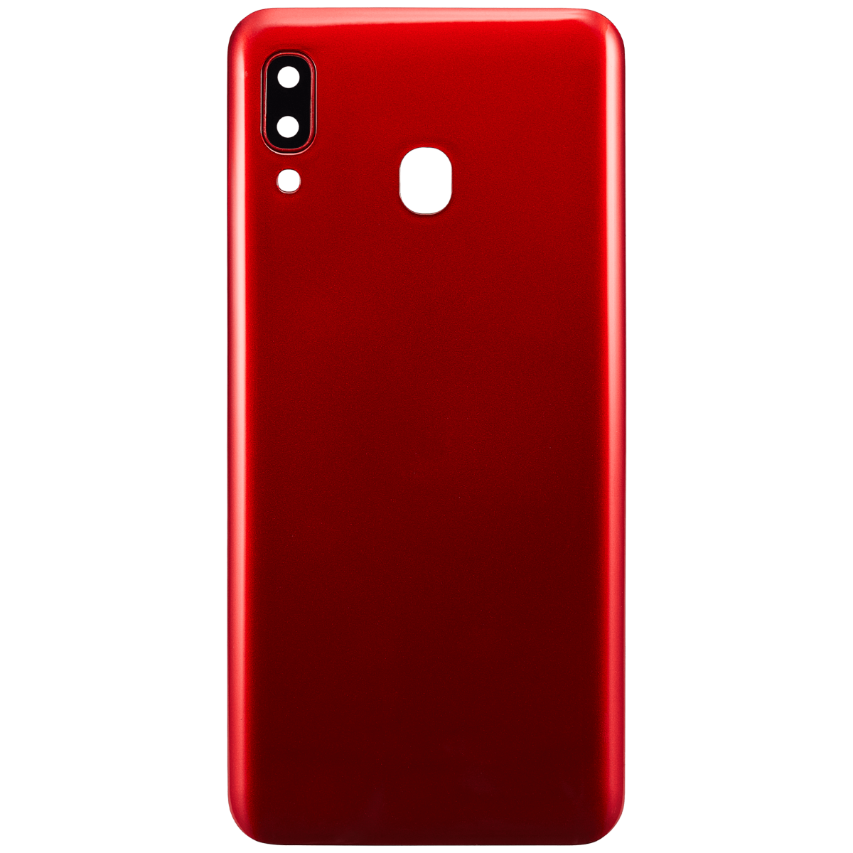 Samsung Galaxy A30 Arka İle Uyumlu Kapak Cam Kamera Lensli (A305 2019) (Aftermarket Plus) (Kırmızı) - Görsel 4
