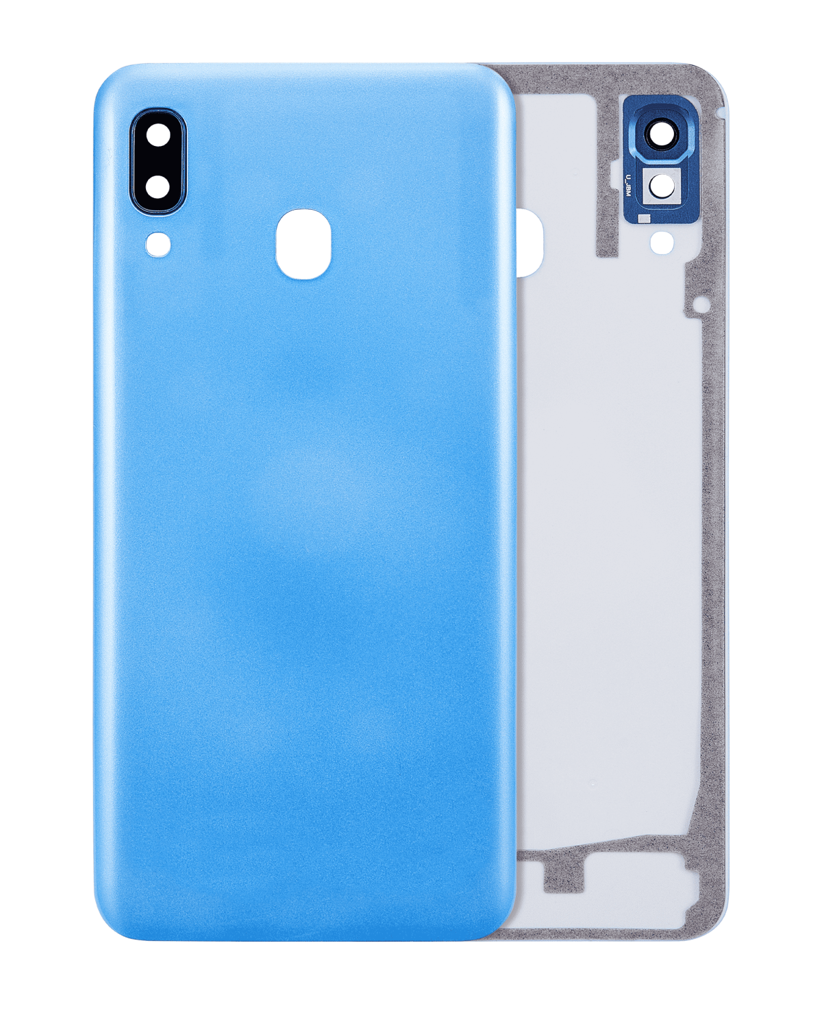 Samsung Galaxy A30 Arka İle Uyumlu Kapak Camı Kamera Lensi (A305 2019) (Aftermarket Plus) (Mavi)