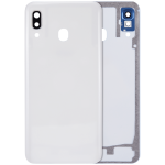 Samsung Galaxy A30 Arka İle Uyumlu Kapak Camı Kamera Lensiyle Uyumlu (A305 2019) (Aftermarket Plus) (Beyaz) - Görsel 3