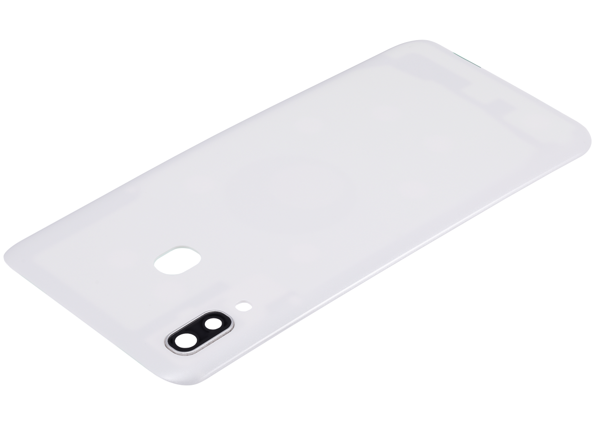 Samsung Galaxy A30 Arka İle Uyumlu Kapak Camı Kamera Lensiyle Uyumlu (A305 2019) (Aftermarket Plus) (Beyaz) - Görsel 6