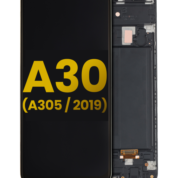 Samsung Galaxy A30 İle Uyumlu (A305 2019) Orijinal (Tüm Renkler) Çerçeveli ekran Orijinal Ekranı