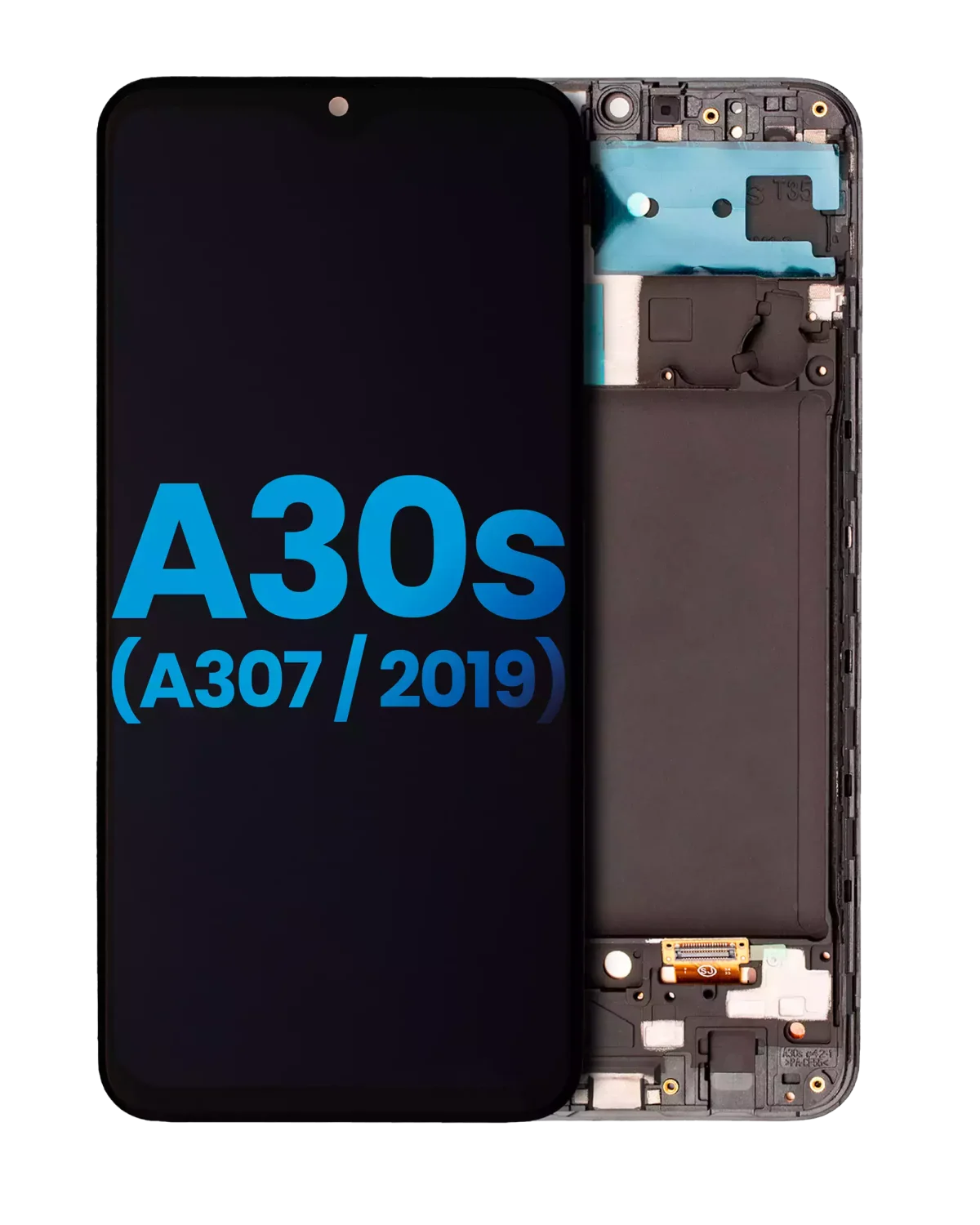 Samsung Galaxy A30 İle Uyumlu Çerçeveli ekran LCD Ekranı (Parmak İzi Sensörü Olmadan) s (A307 2019) (Yan Sanayi: Incell) (Tüm Renkler)