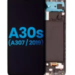 Samsung Galaxy A30 İle Uyumlu Çerçeveli ekran LCD Ekranı (Parmak İzi Sensörü Olmadan) s (A307 2019) (Yan Sanayi: Incell) (Tüm Renkler)