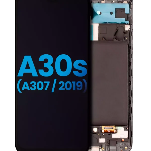 Samsung Galaxy A30 İle Uyumlu Çerçeveli ekran LCD Ekranı (Parmak İzi Sensörü Olmadan) s (A307 2019) (Yan Sanayi: Incell) (Tüm Renkler)