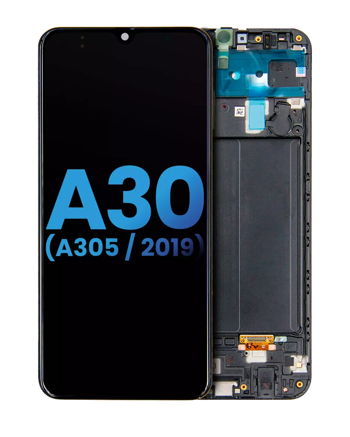 Samsung Galaxy A30 İle Uyumlu İçin Çerçeveli ekran (A305 2019) (Satış Sonrası: Incell) (Tüm Renkler)  LCD Ekranı