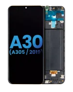 Samsung Galaxy A30 İle Uyumlu İçin Çerçeveli ekran (A305 2019) (Satış Sonrası: Incell) (Tüm Renkler)  LCD Ekranı