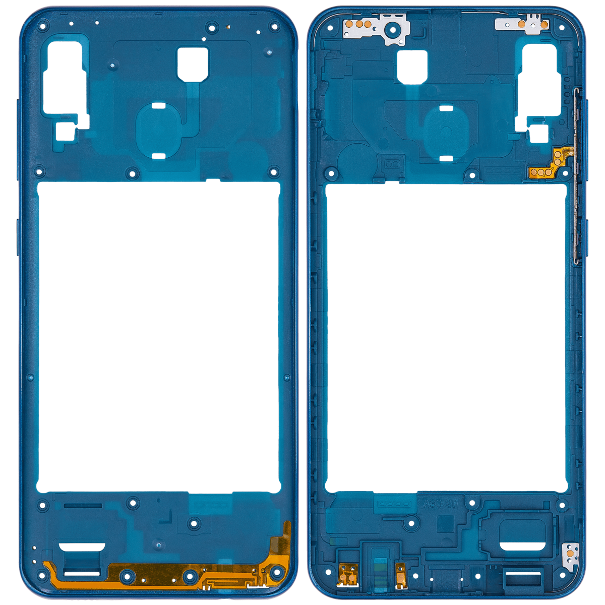 Samsung Galaxy A30 İle Uyumlu  Orta Çerçeve Kasası (A305 2019) (Aftermarket Plus) (Mavi) - Görsel 2