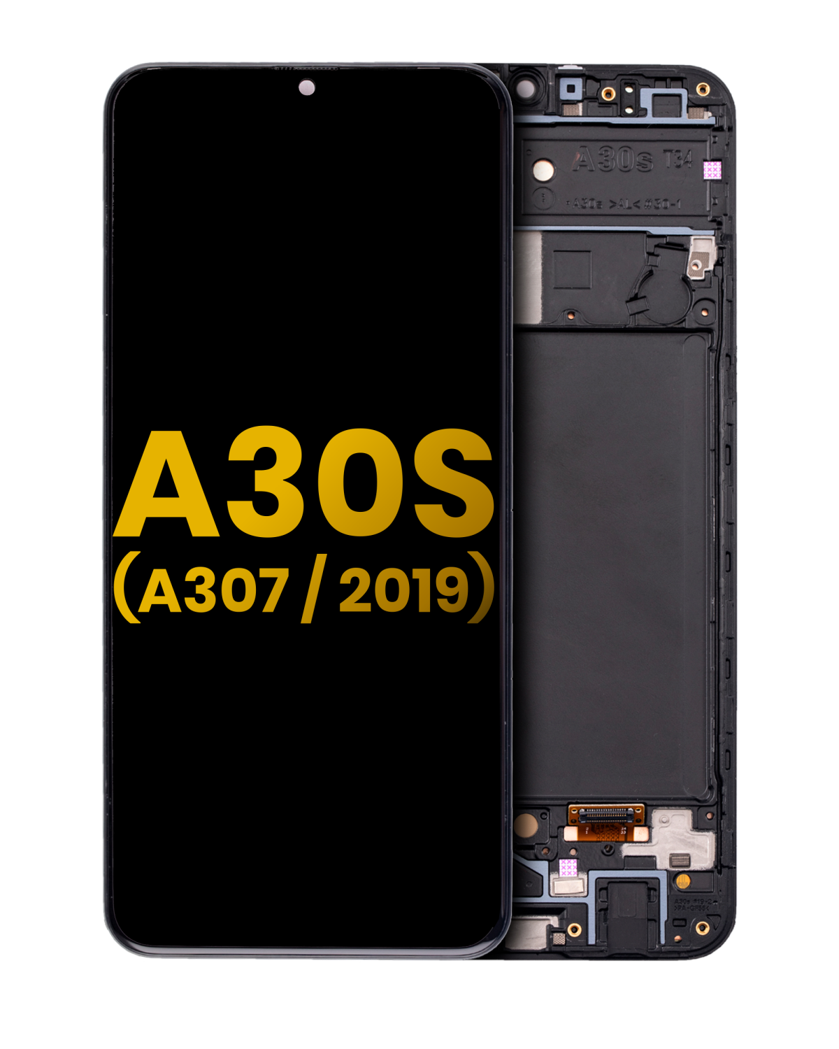 Samsung Galaxy A30 s İle Uyumlu İçin Çerçeveli ekran (A307 2019) Orijinal (Tüm Renkler)  Orijinal Ekranı