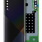 Samsung Galaxy A30s Arka İle Uyumlu Kapak Camı Kamera Lensiyle Uyumlu S (A307 2019) (Servis Paketi) (Siyah)