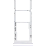 Samsung Galaxy A30s İle Uyumlu Çift Sim Kart Tepsisi S (A307 2019) (Beyaz)