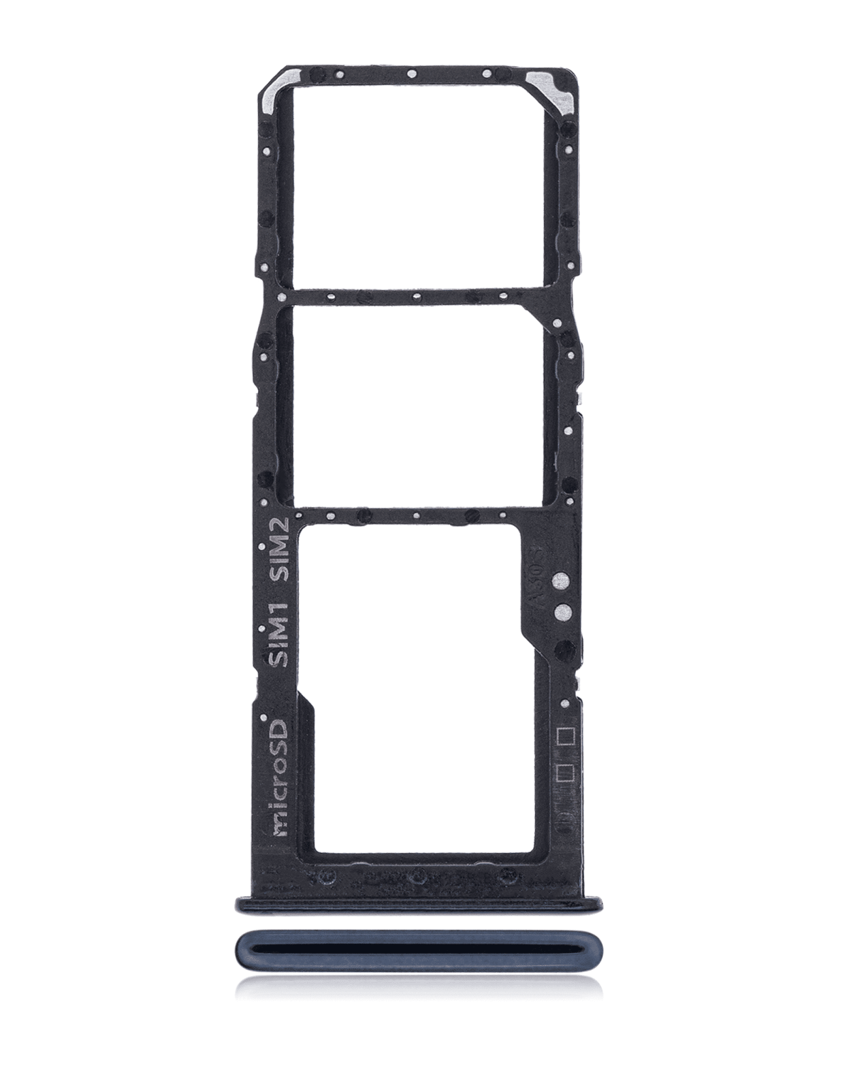 Samsung Galaxy A30s İle Uyumlu Çift Sim Kart Tepsisi S (A307 2019) (Siyah) - Görsel 5