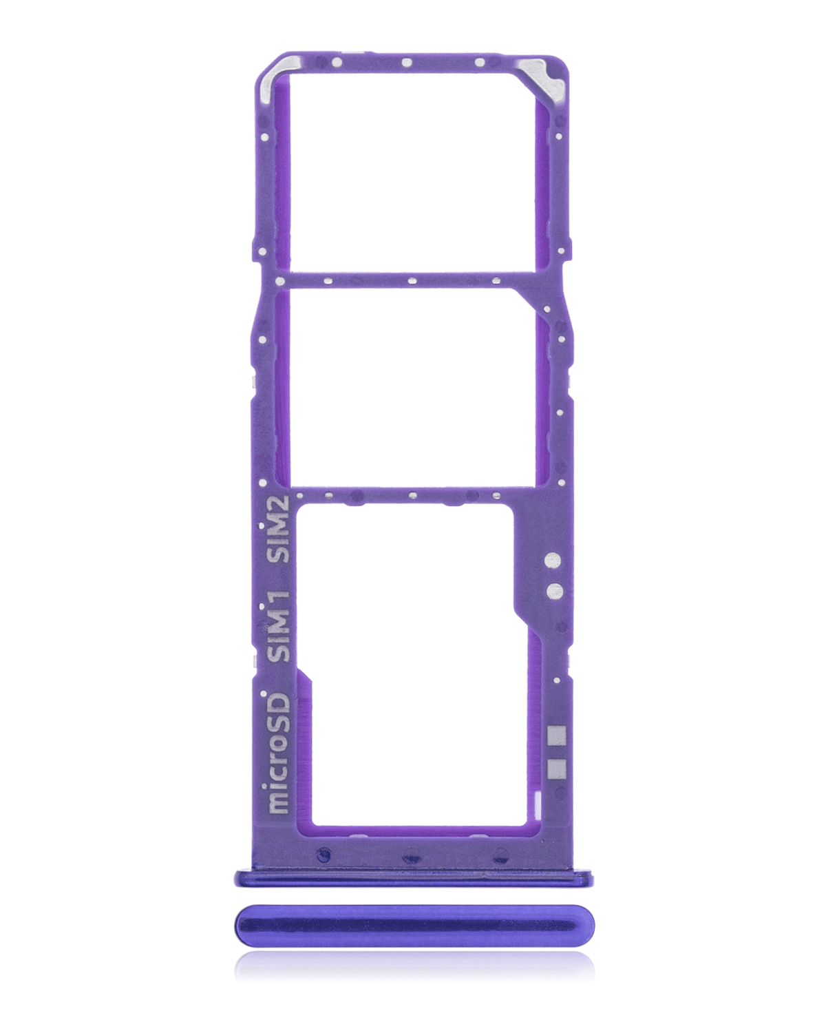 Samsung Galaxy A30s İle Uyumlu Çift Sim Kart Tepsisi S (A307 2019) (Violet)