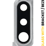 Samsung Galaxy A30s İle Uyumlu İçin  Uyumlu Arka Kamera Lensi (A307 2019) (Gümüş)