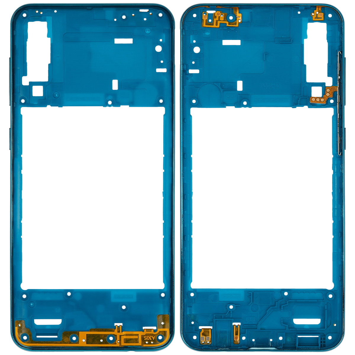 Samsung Galaxy A30s İle Uyumlu  Orta Çerçeve Kasası (A307 2019) (Aftermarket Plus) (Prism Crush Green) - Görsel 2