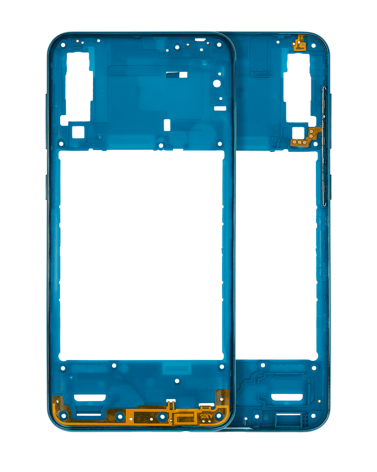 Samsung Galaxy A30s İle Uyumlu  Orta Çerçeve Kasası (A307 2019) (Aftermarket Plus) (Prism Crush Green)