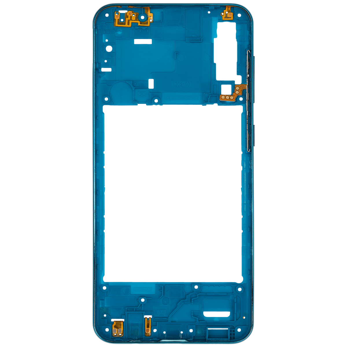 Samsung Galaxy A30s İle Uyumlu  Orta Çerçeve Kasası (A307 2019) (Aftermarket Plus) (Prism Crush Green) - Görsel 4