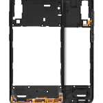 Samsung Galaxy A30s İle Uyumlu  Orta Çerçeve Kasası (A307 2019) (Prism Crush Siyah)