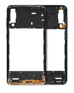 Samsung Galaxy A30s İle Uyumlu  Orta Çerçeve Kasası (A307 2019) (Prism Crush Siyah)