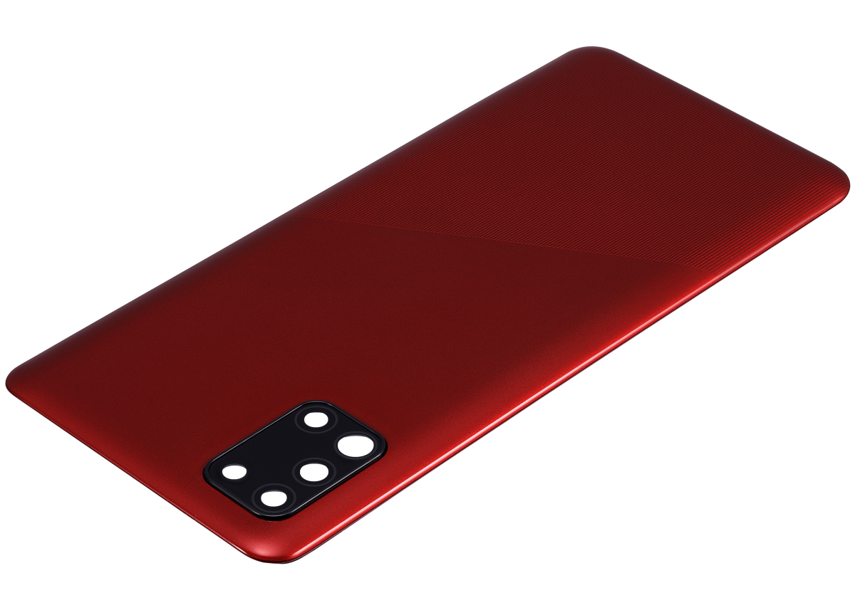 Samsung Galaxy A31 Arka İle Uyumlu Kapak Cam Kamera Lensli (A315 2020) (Aftermarket Plus) (Prism Crush Kırmızı) - Görsel 6