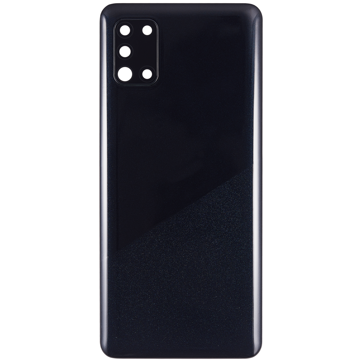 Samsung Galaxy A31 Arka İle Uyumlu Kapak Cam Kamera Lensli (A315 2020) (Aftermarket Plus) (Prism Crush Siyah) - Görsel 3