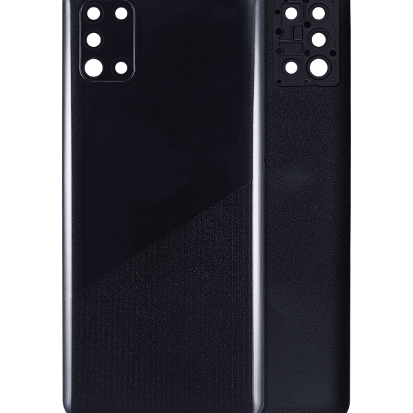 Samsung Galaxy A31 Arka İle Uyumlu Kapak Cam Kamera Lensli (A315 2020) (Aftermarket Plus) (Prism Crush Siyah)