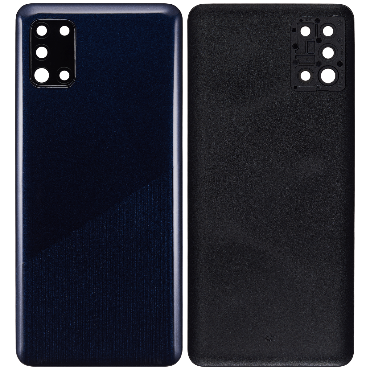 Samsung Galaxy A31 Arka İle Uyumlu Kapak Camı Kamera Lensiyle Uyumlu (A315 2020) (Aftermarket Plus) (Prism Crush Blue) - Görsel 2