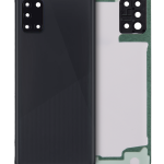 Samsung Galaxy A31 Arka İle Uyumlu Kapak Camı Kamera Lensiyle Uyumlu (A315 2020) (Servis Paketi) (Siyah)