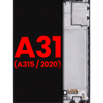Samsung Galaxy A31 İle Uyumlu Çerçeveli ekran Orijinal Ekranı (A315 2020) (Aftermarket Plus) (Tüm Renkler)
