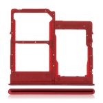 Samsung Galaxy A31 İle Uyumlu Çift Sim Kart Tepsisi (A315 2020) (Prism Crush Red)