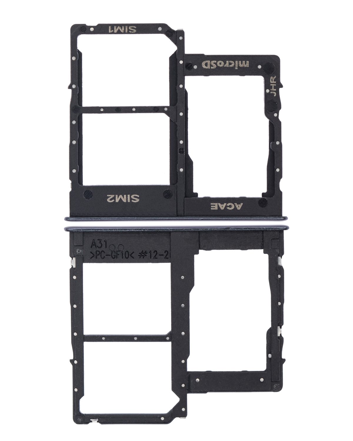 Samsung Galaxy A31 İle Uyumlu Çift Sim Kart Tepsisi (A315 2020) (Prism Crush Siyah) - Görsel 2