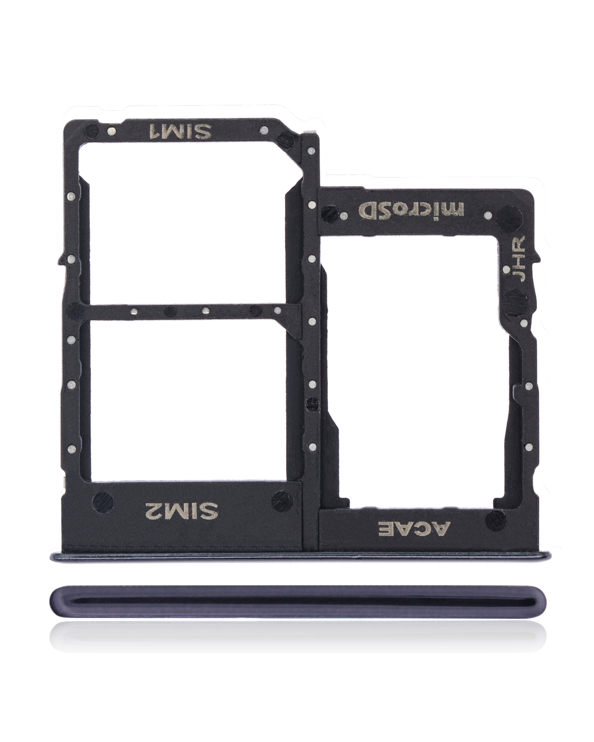 Samsung Galaxy A31 İle Uyumlu Çift Sim Kart Tepsisi (A315 2020) (Prism Crush Siyah)