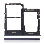 Samsung Galaxy A31 İle Uyumlu Çift Sim Kart Tepsisi (A315 2020) (Prism Crush Siyah)