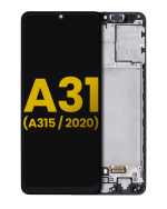 Samsung Galaxy A31 İle Uyumlu İçin Çerçeveli ekran (A315 2020) Orijinal (Tüm Renkler)  Orijinal Ekranı Uyumlu
