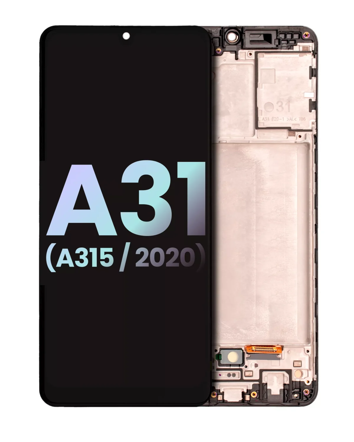 Samsung Galaxy A31 İle Uyumlu İçin Çerçeveli ekran (A315 2020) (Servis Paketi) (Tüm Renkler)  Orijinal Ekranı Uyumlu