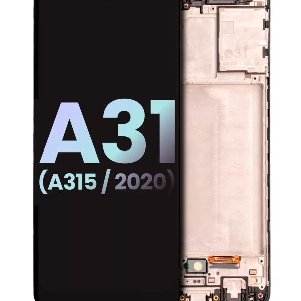 Samsung Galaxy A31 İle Uyumlu İçin Çerçeveli ekran (A315 2020) (Servis Paketi) (Tüm Renkler)  Orijinal Ekranı Uyumlu