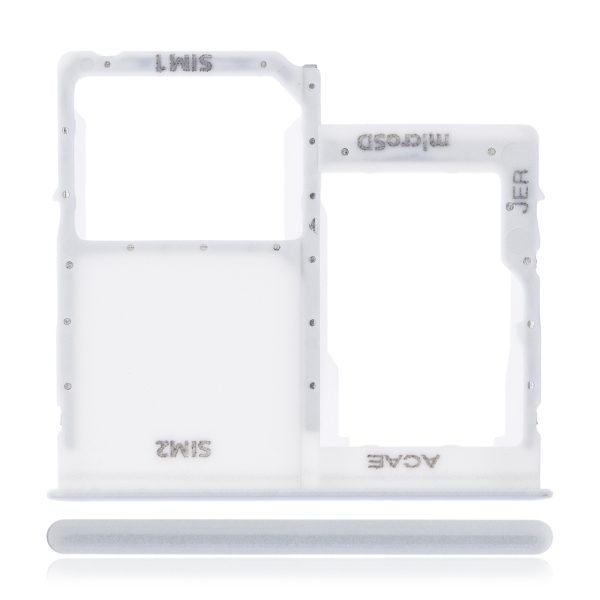 Samsung Galaxy A31 İle Uyumlu Tek Sim Kart Tepsisi (A315 2020) (Prizma Crush Beyaz)