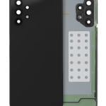 Samsung Galaxy A32 4G İle Uyumlu Arka Kapak Camı Kamera Lensiyle Uyumlu (A325 2021) (Servis Paketi) (Harika Siyah)