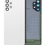 Samsung Galaxy A32 4G İle Uyumlu Arka Kapak Camı Kamera Lensli (A325 2021) (Servis Paketi) (Harika Beyaz)