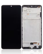 Samsung Galaxy A32 4G İle Uyumlu Çerçeveli ekran LCD Ekranı (Parmak İzi Sensörü Olmadan) (A325 2021) (Harika Siyah) - Görsel 2