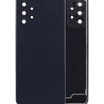 Samsung Galaxy A32 5G İle Uyumlu Arka Kapak Camı Kamera Lensiyle Uyumlu (A326 2021) (Aftermarket Plus) (Harika Siyah)