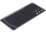 Samsung Galaxy A32 5G İle Uyumlu Arka Kapak Camı Kamera Lensiyle Uyumlu (A326 2021) (Aftermarket Plus) (Harika Siyah) - Görsel 6